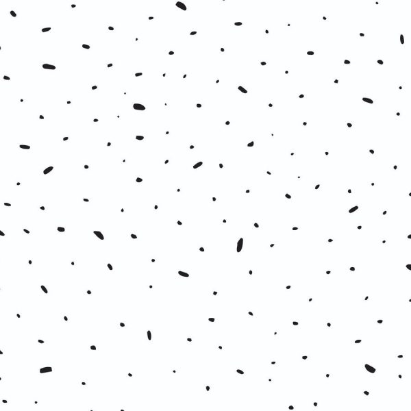 Minimalist Black and white speckle wallpaper in peel and stick by The Wallberry