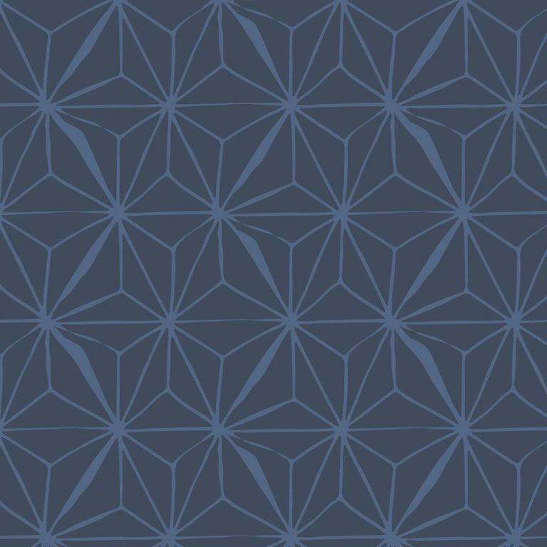Navy Geometric Wallpaper GEO STAR The Wallberry