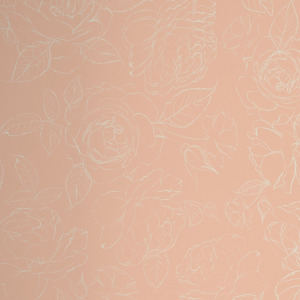 nude peony wallpaper in peel and stick by The Wallberry
