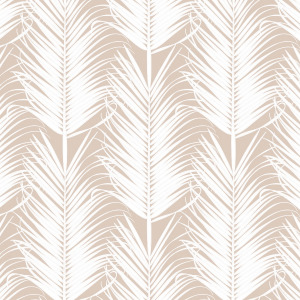 Nude palm wallpaper in peel and stick by The Wallberry