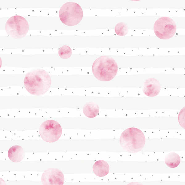 Pink dots wallpaper in peel and stick by The Wallberry