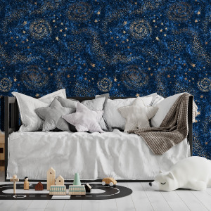 night sky wallpaper peel and stick by The Wallberry