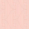 Pink Art Deco Wallpaper - Rose Blush Peel and Stick - The Wallberry