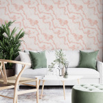 Pink Marble Wallpaper - Peel and Stick - The Wallberry