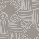 Taupe Lines Wallpaper - Peel and Stick - The Wallberry