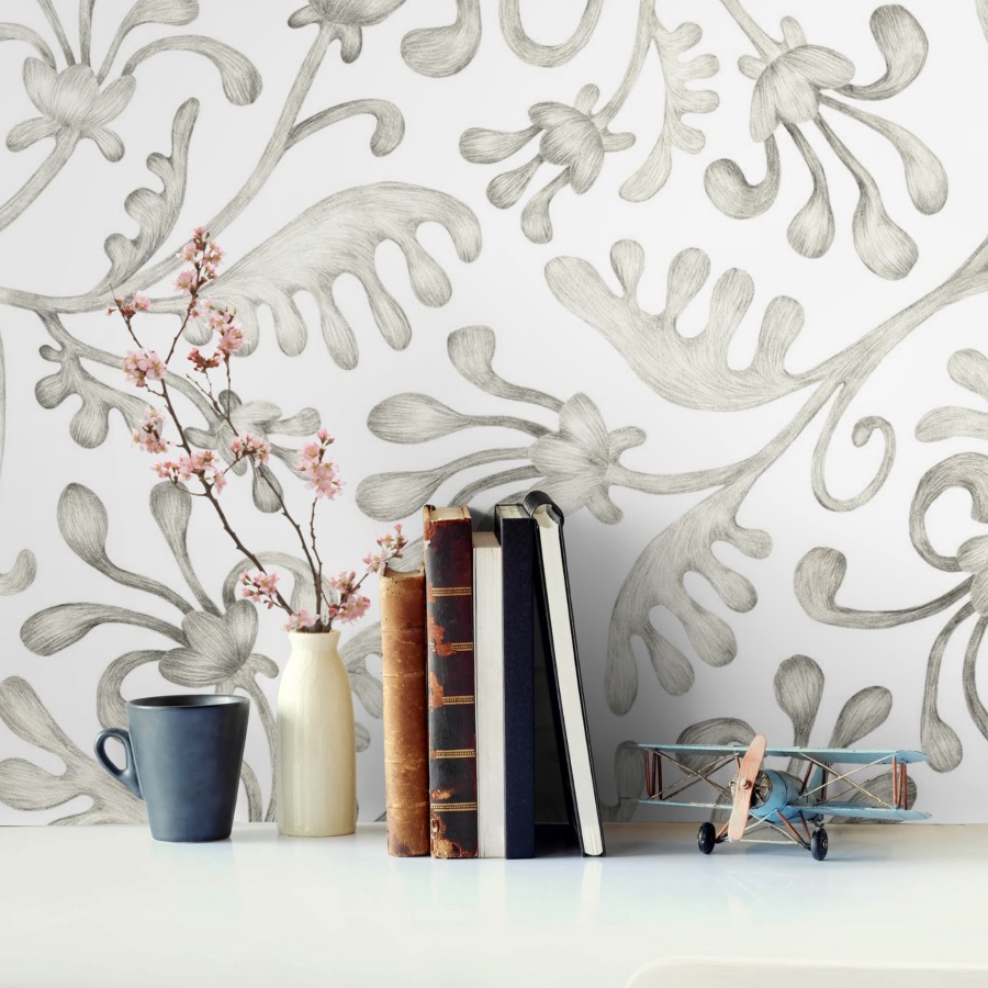 Boho Wallpaper Floral Peel and Stick Wallpaper Tropical  Etsy