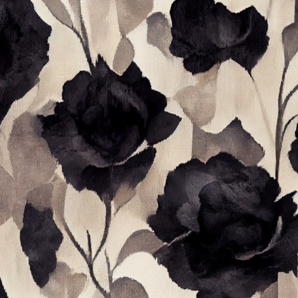 black floral wallpaper in peel and stick by the wallberry