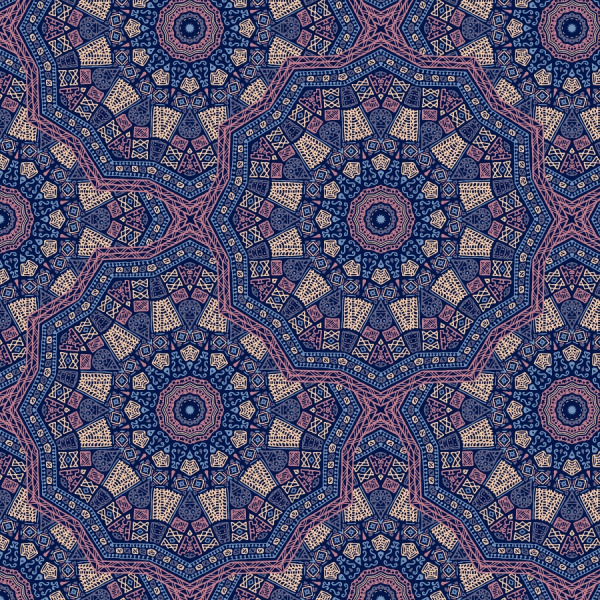 blue mandala wallpaper for walls in peel and stick from the wallberry