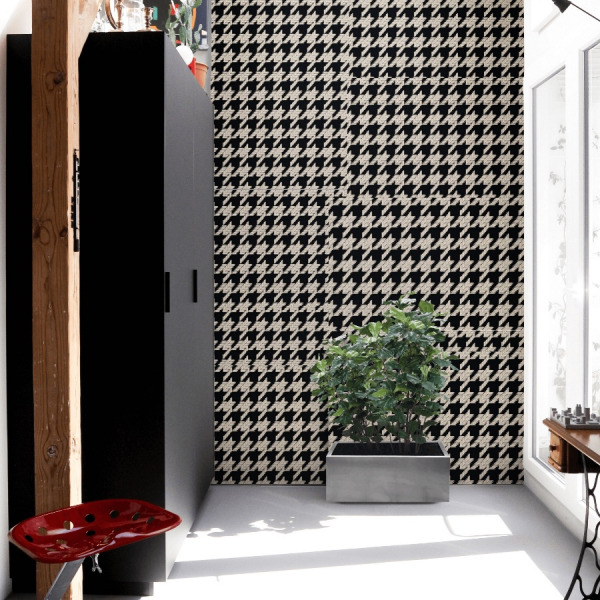 beige houndstooth self adhesive wallpaper peel and stick