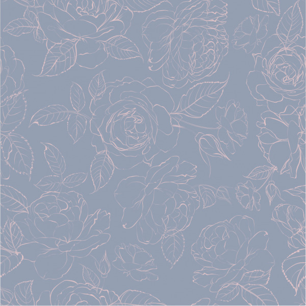 Lavender Roses Self Adhesive Wallpaper